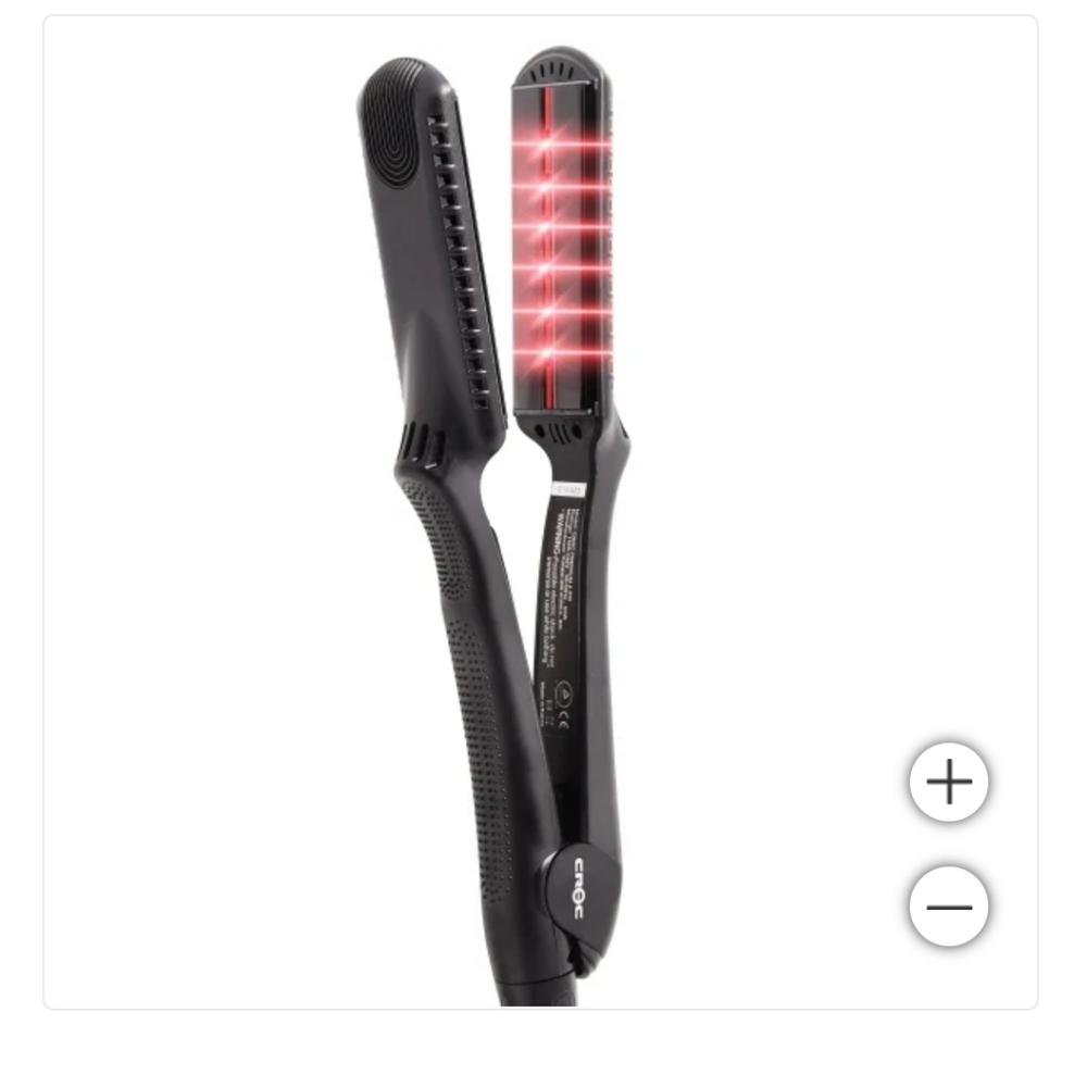 CROC Black Hair Straightener with LED